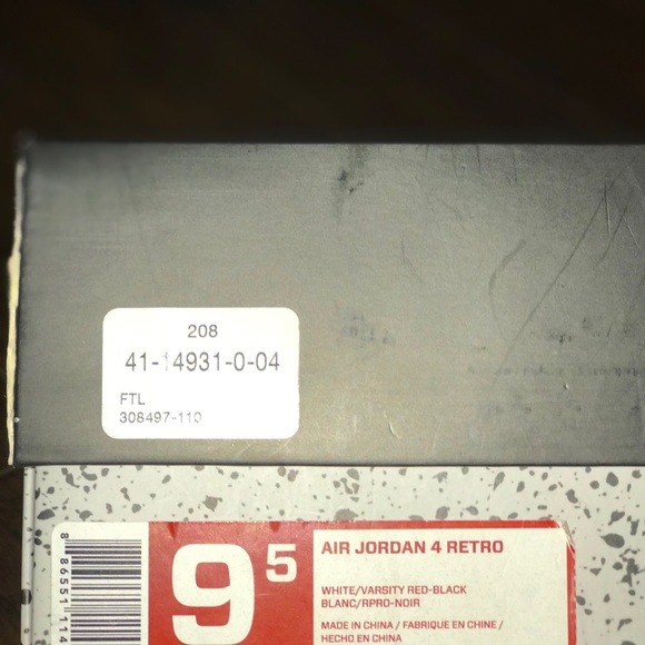 Air Jordan 4 Retro Fire Red - Picture 7 of 8